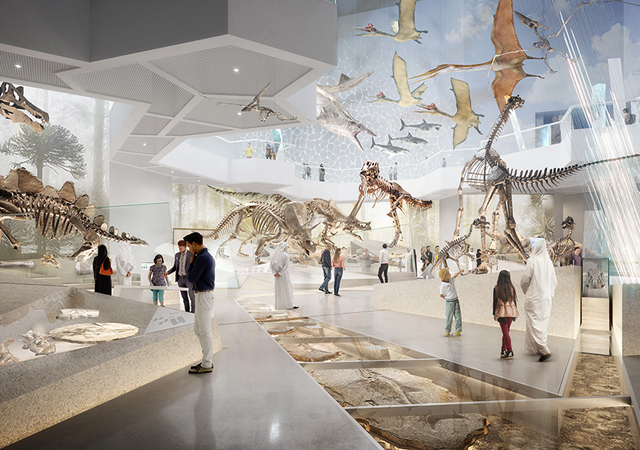 Natural History Museum Abu Dhabi ... highlights of its collection include a 67-million-year-old fossilised Tyrannosaurus Rex skeleton.